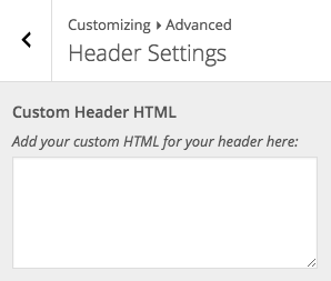 Disabled Header Widget In WordPress Customizer