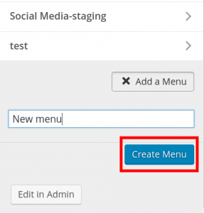 create menu button