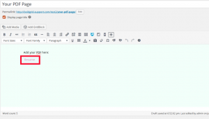 You have an active link to the PDF