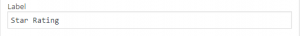 star rating label