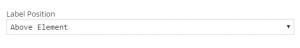 label position