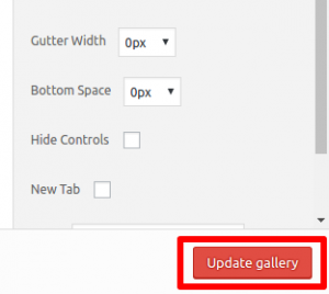 orange update gallery button