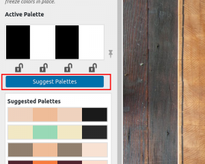 Click suggest palettes