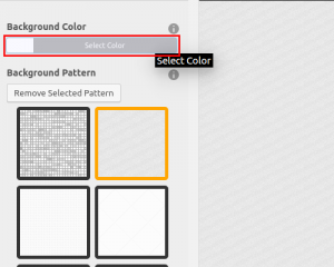 Select background color
