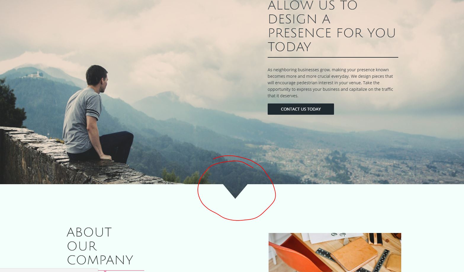 wedge theme wedge cutout