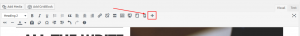 BoldGrid editing Icon in WordPress toolbar