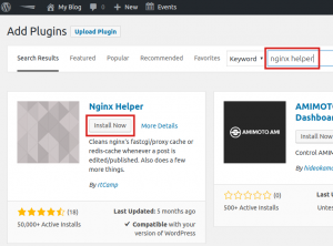 Install NGINX Helper