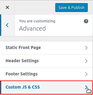Custom JS CSS highlighted