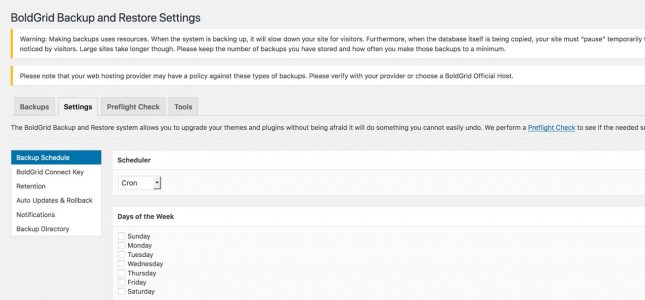 Set up Automatic WordPress Updates with Total Upkeep | BoldGrid