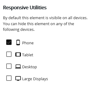 Hide Element on Devices
