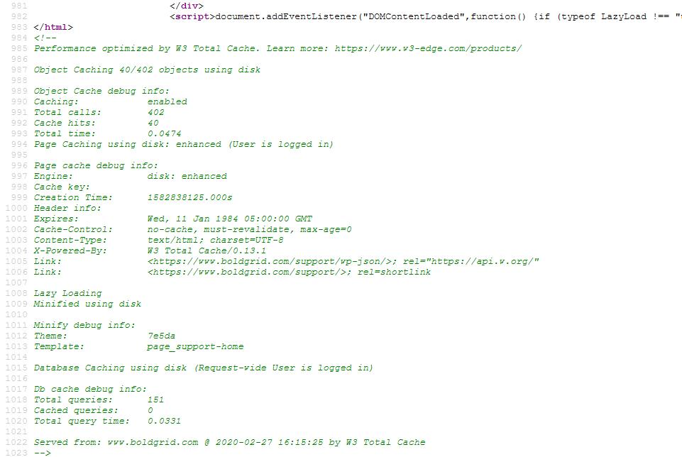 How to Enable W3 Total Cache Debug Tool to Troubleshoot Your ...