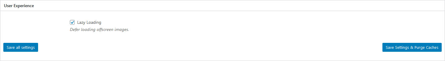 W3 Total Cache Lazy Loading Settings