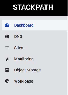 StackPath Dashboard