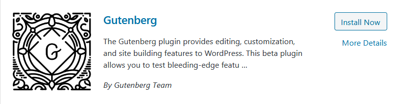 Gutenberg WordPress plugin