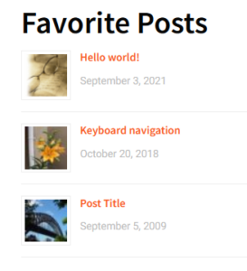Post List in WordPress