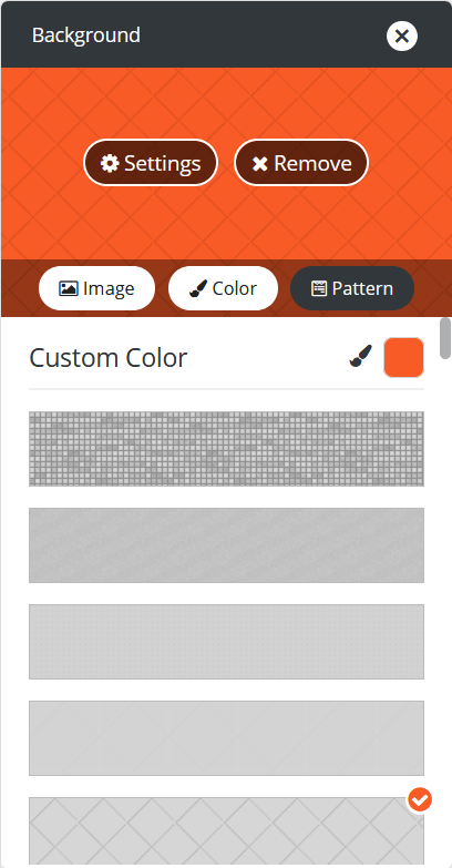 Post and Page Builder Pattern Background
