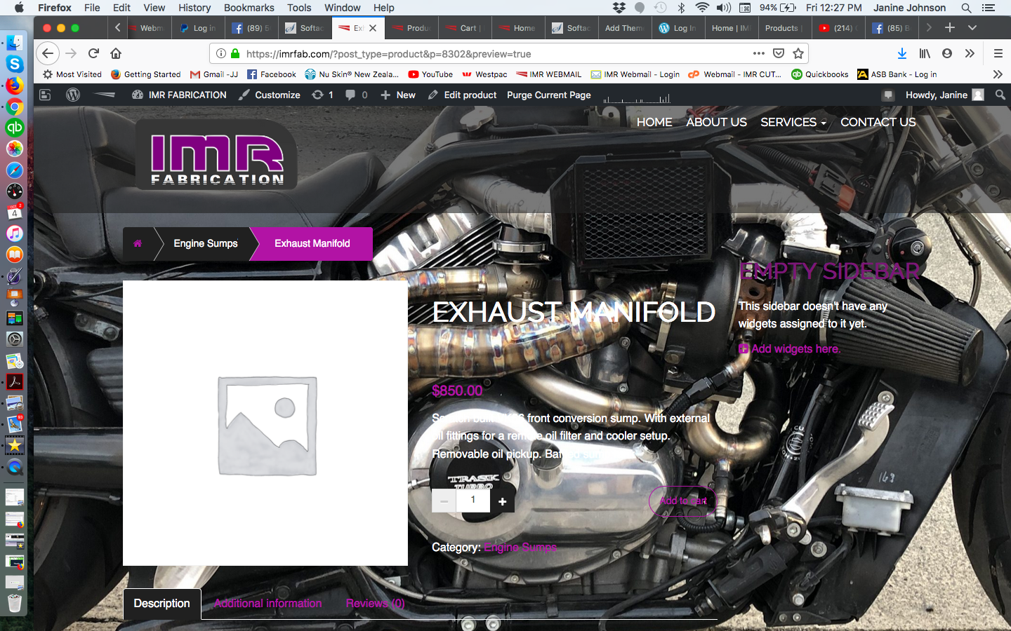 WooCommerce product page