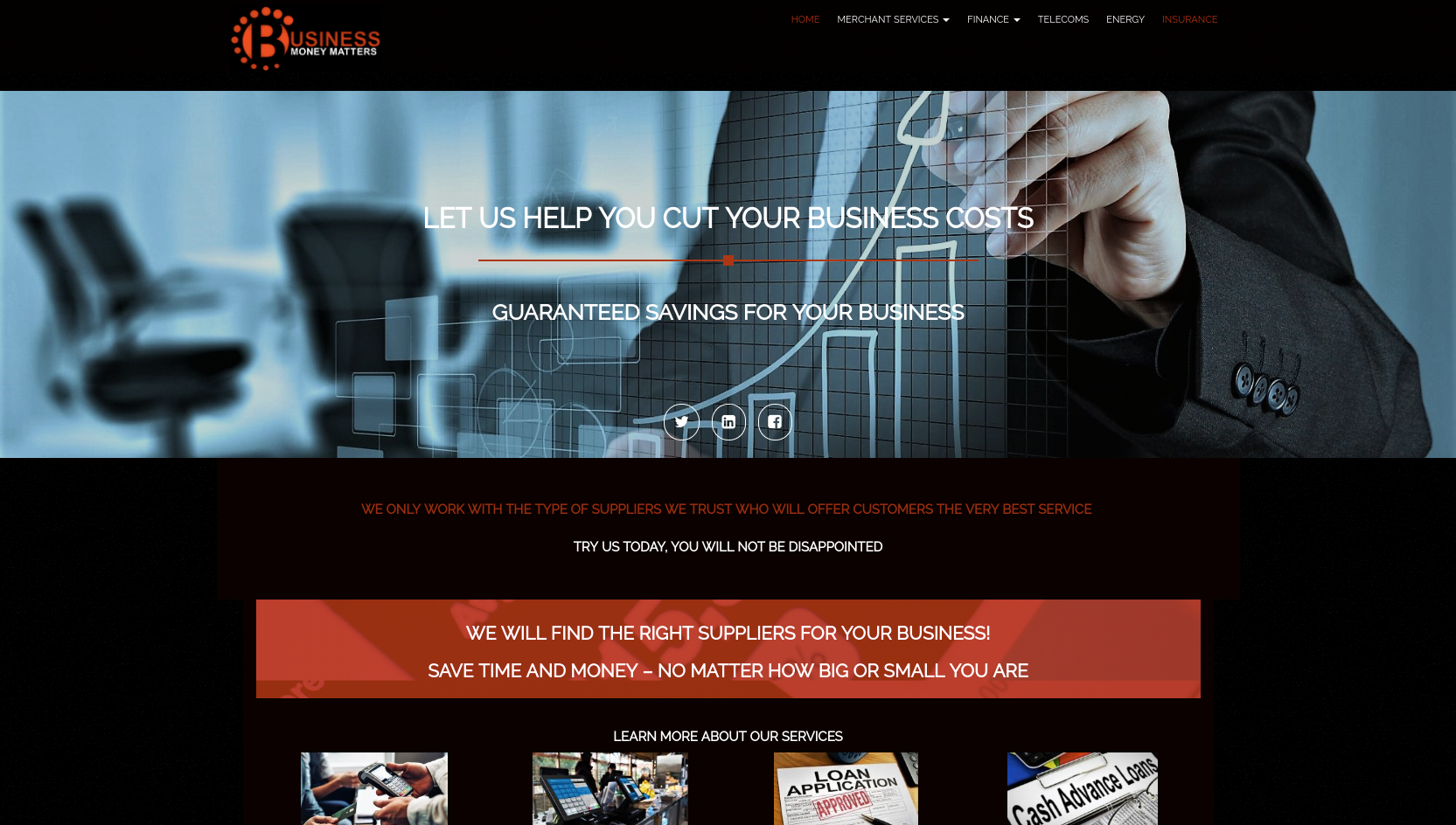 website homepage screenshot