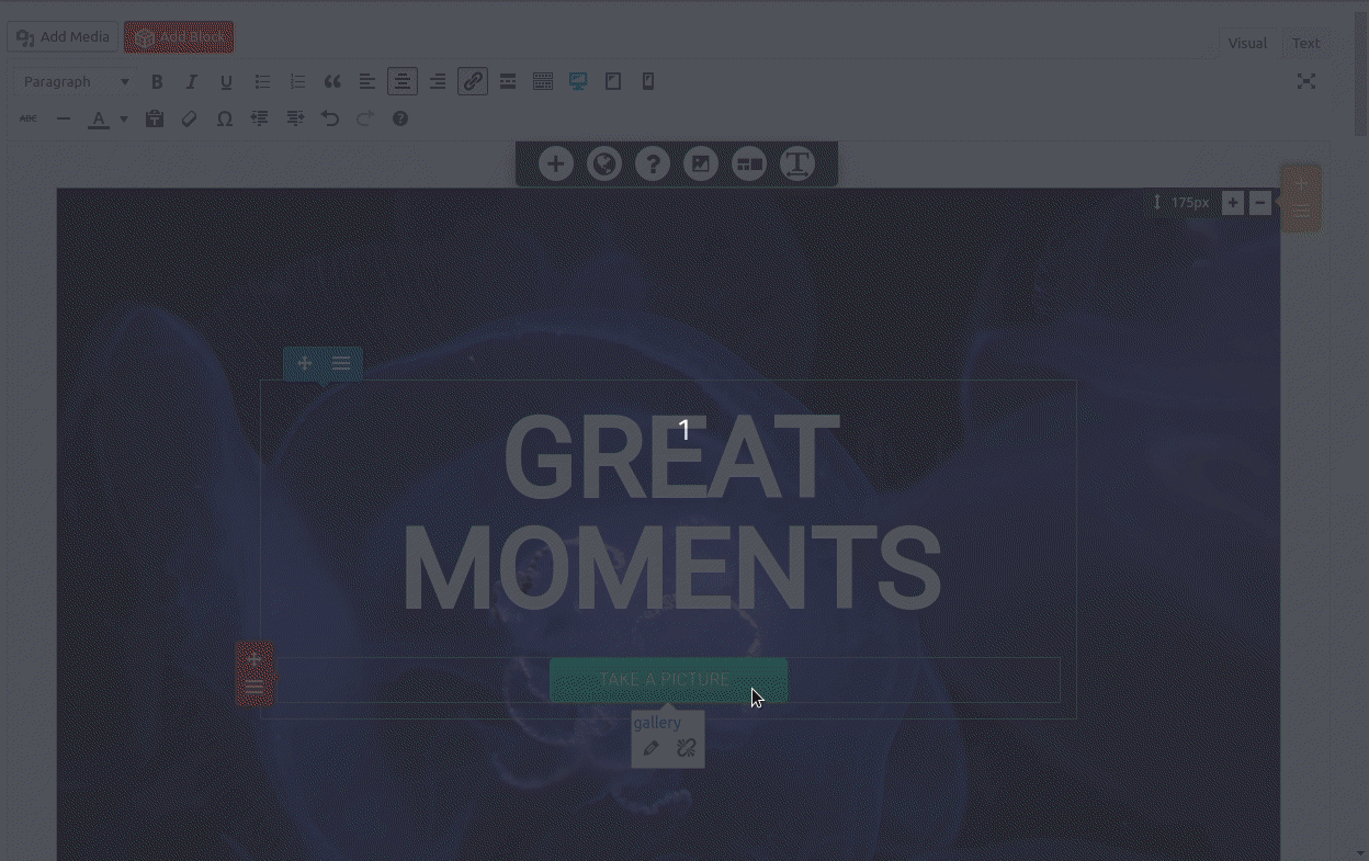 Button options in DropTab