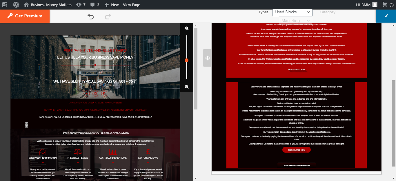 Only 1 Used Block showing