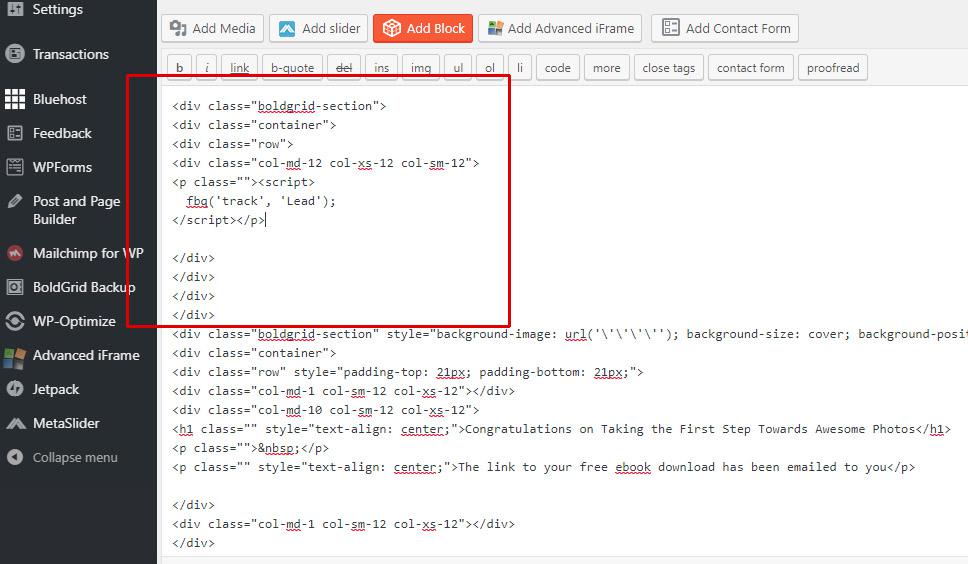 extra code added
