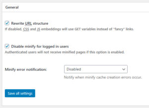 Rewrite URL structure and disable for logged in users