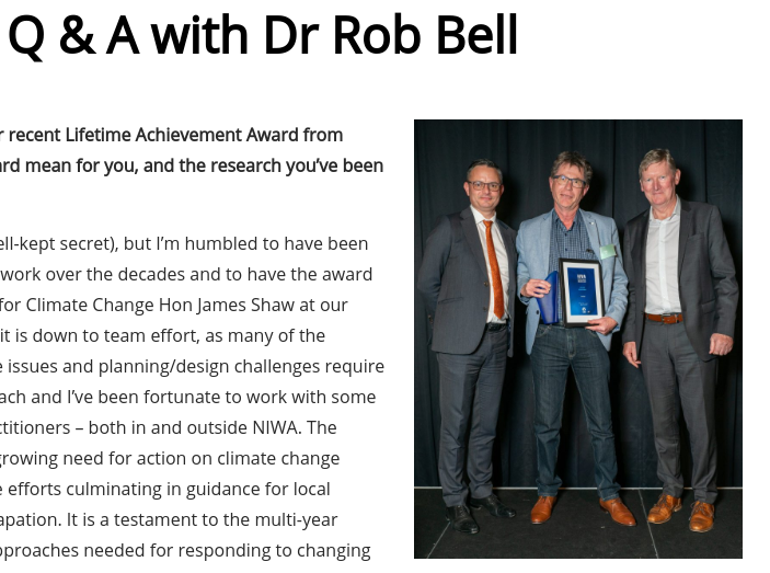 website screenshot with text on left and image on right