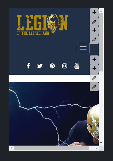 horizontal scrollbar on mobile