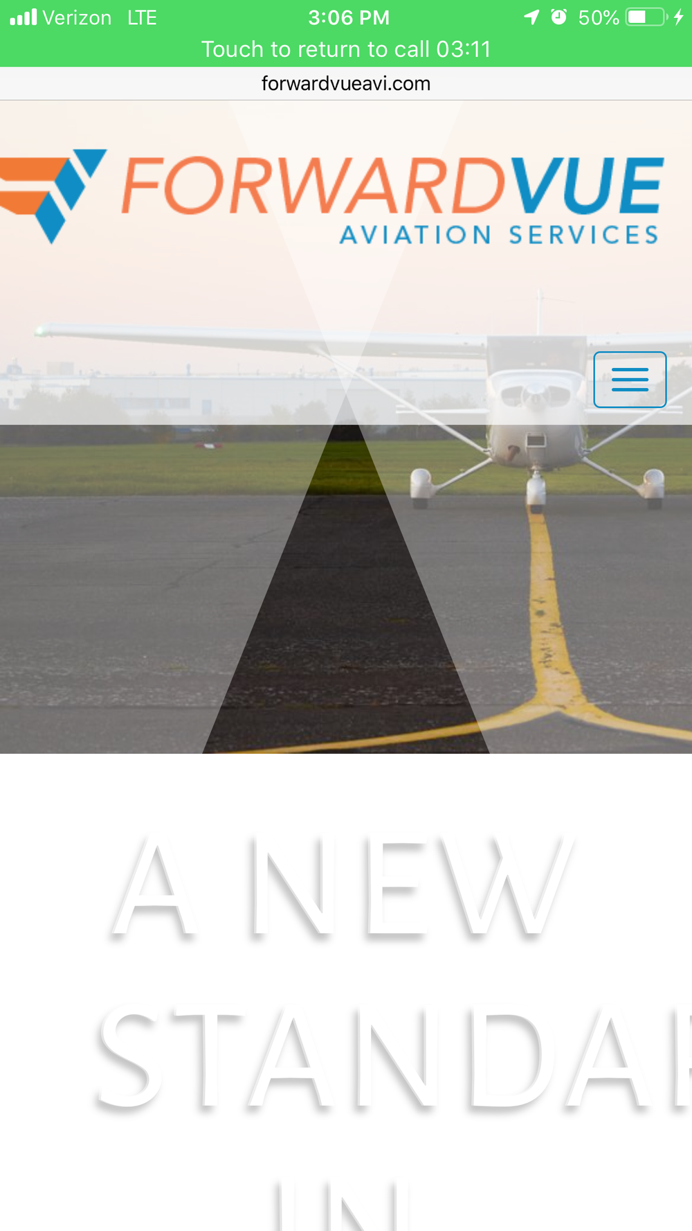 mobile website screenshot