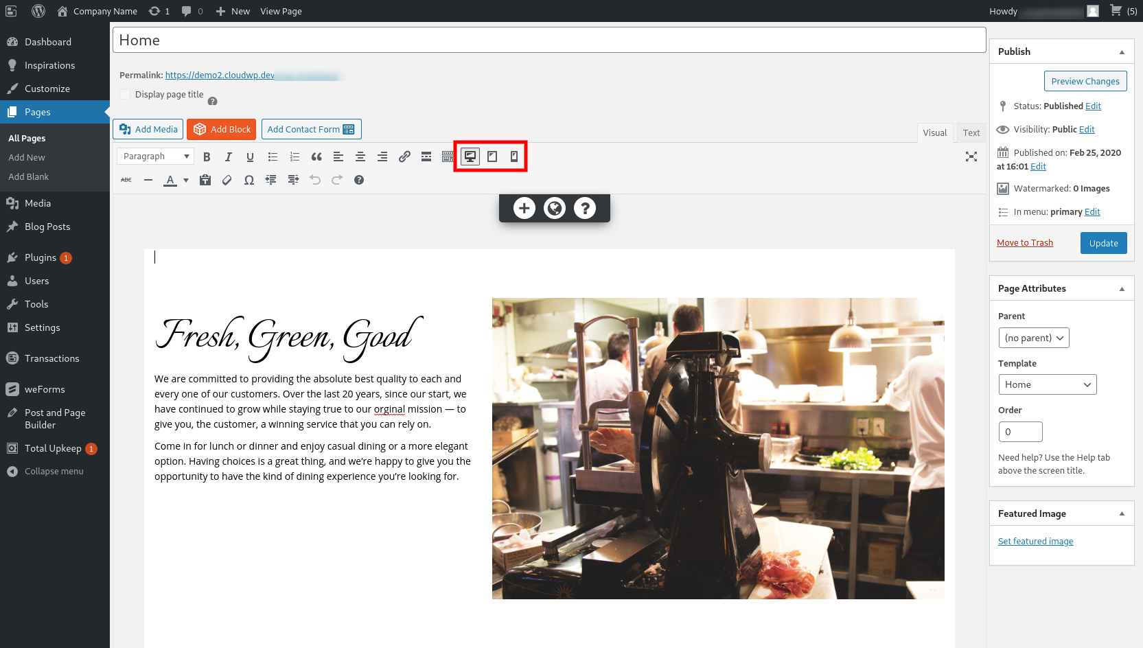 device icons in editor