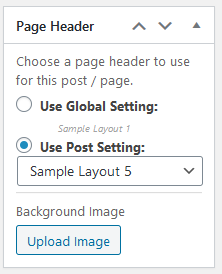 add page header