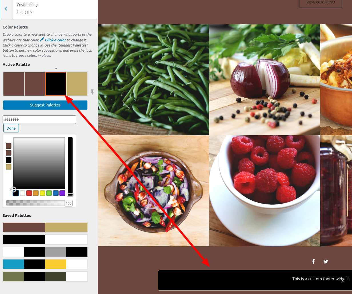 Custom HTML Widget Background Color