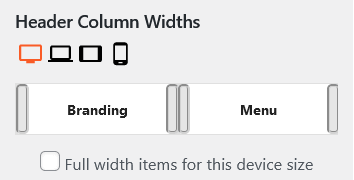 Header Column Controls