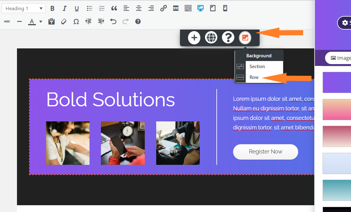 change-color-of-a-row-in-boldgrid