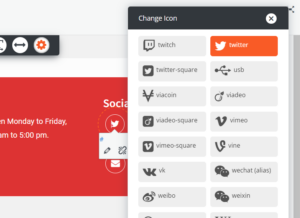 change social icons ppb