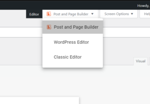 Page builder editor change
