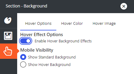Hover Effect Options in BoldGrid Crio