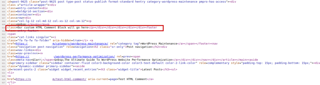 view page source without comment stem ignored w3 total cache