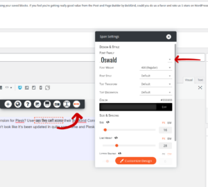 create a span with post and page builder