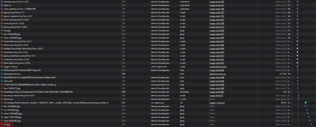 Before Preload Image is configured