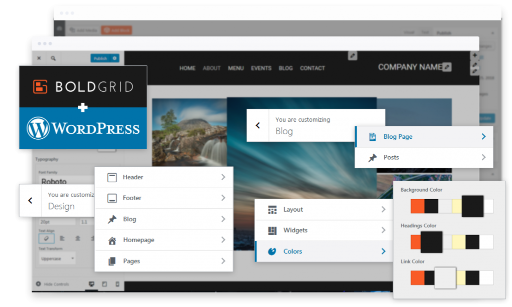 Drag and Drop site Builder for WordPress BoldGrid