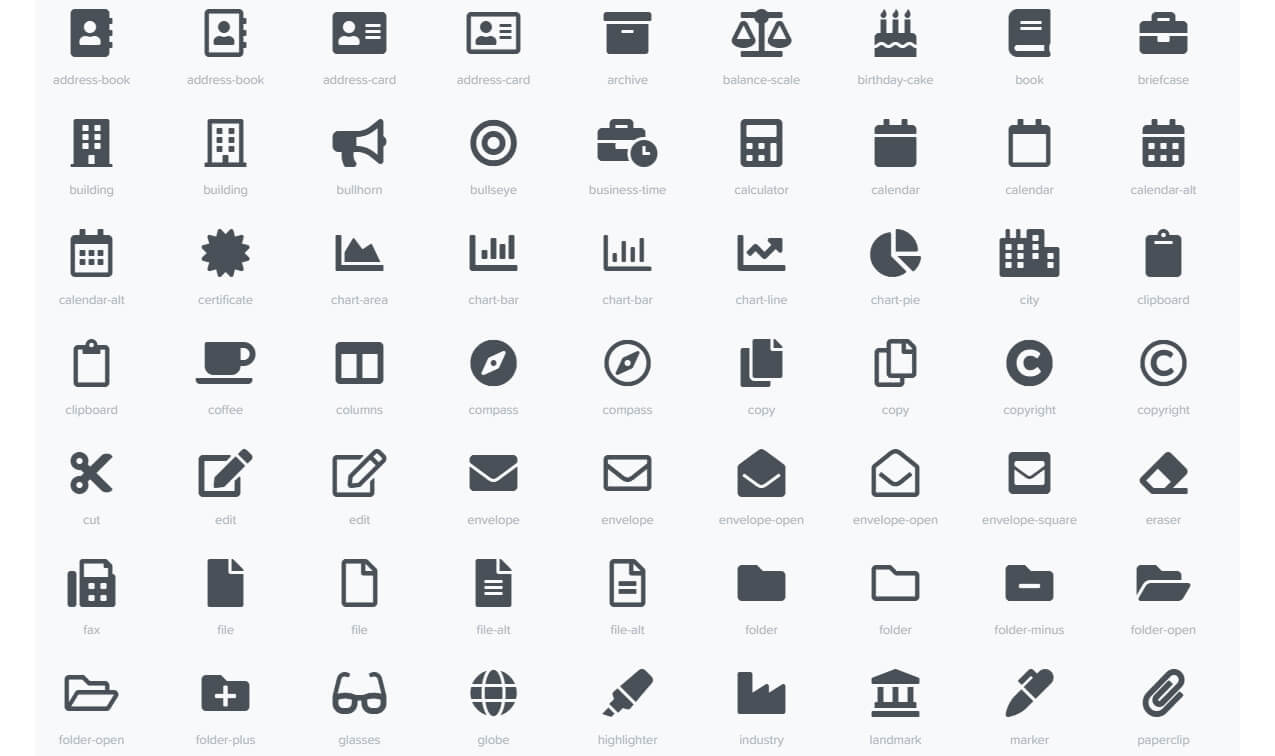 Font Awesome Icons