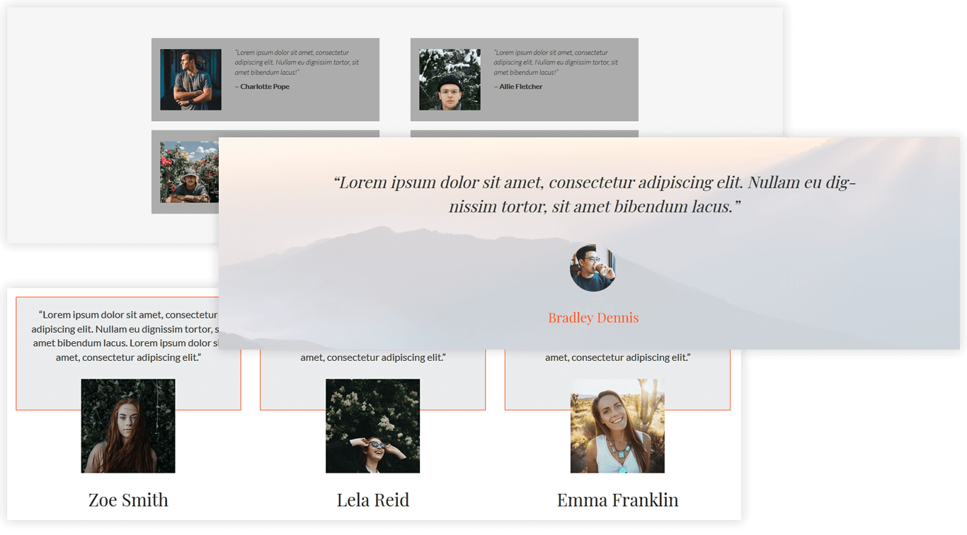 Testimonial Block Examples