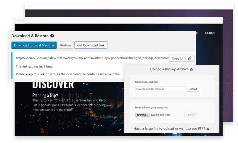 Easy Website Migration and Repairing a Crashed Website