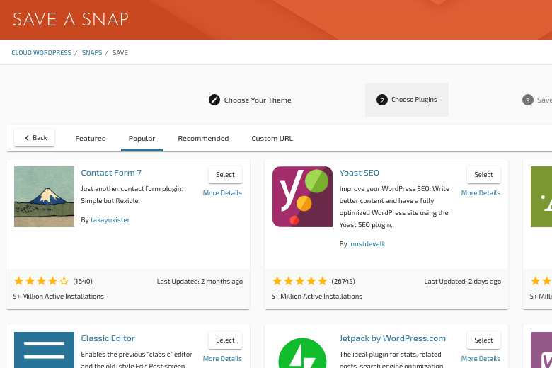 Cloud Snaps for Rapid WordPress Development