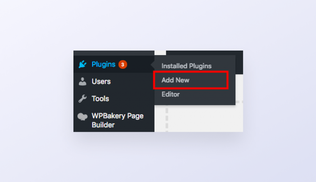 Add New Plugin Menu