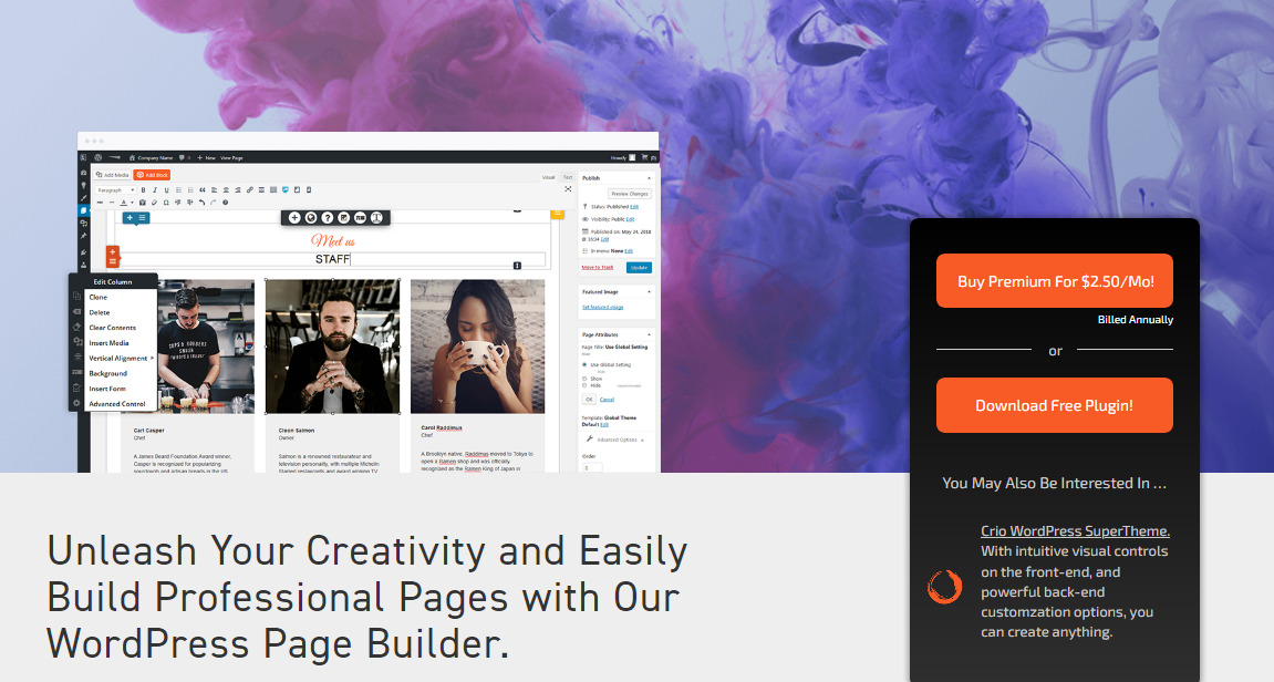BoldGrid's WordPress Page Builder
