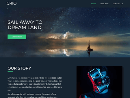 WordPress Photography Theme Example 1