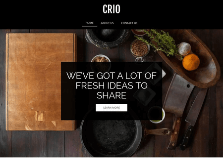WordPress Restaurant Theme Example 1
