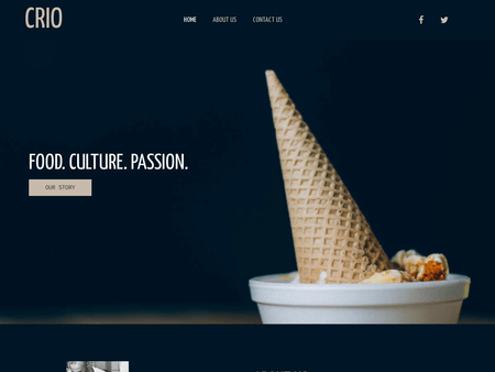 WordPress Restaurant Theme Example 2